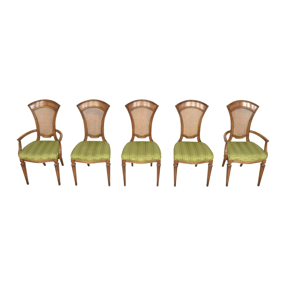 Vintage High Back Dining Chairs 90 Off Kaiyo 5158