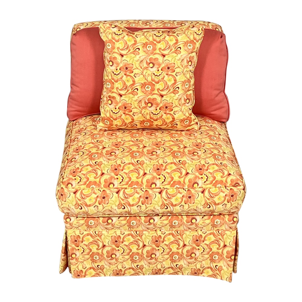 Ethan Allen Ethan Allen Upholstered Slipper Chair  nj