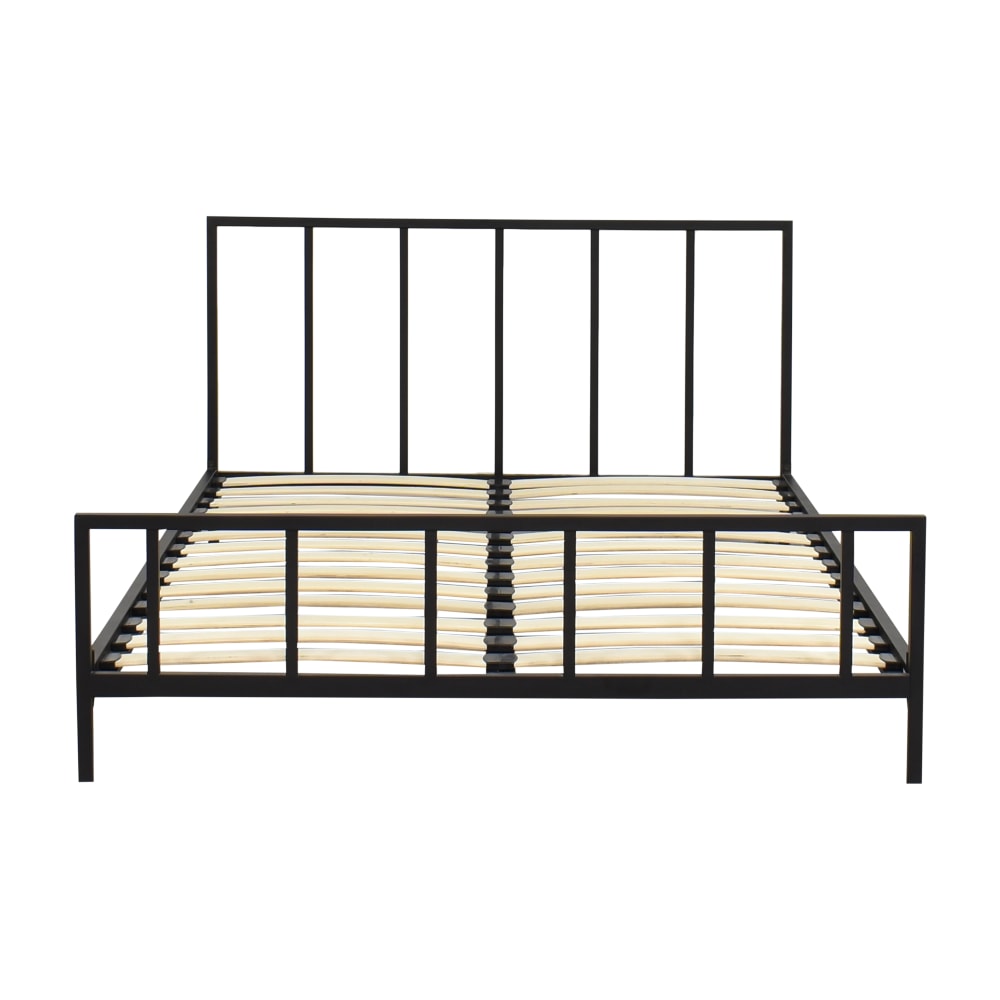 CB2 Alchemy Matte Black Modern Full Bed | 18% Off | Kaiyo