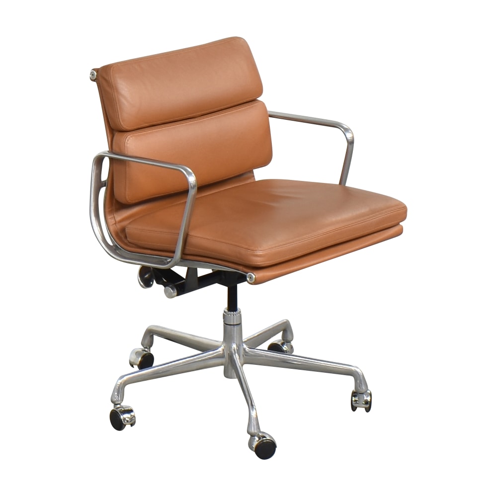 Leather Soft Pad Low Back Office Chair