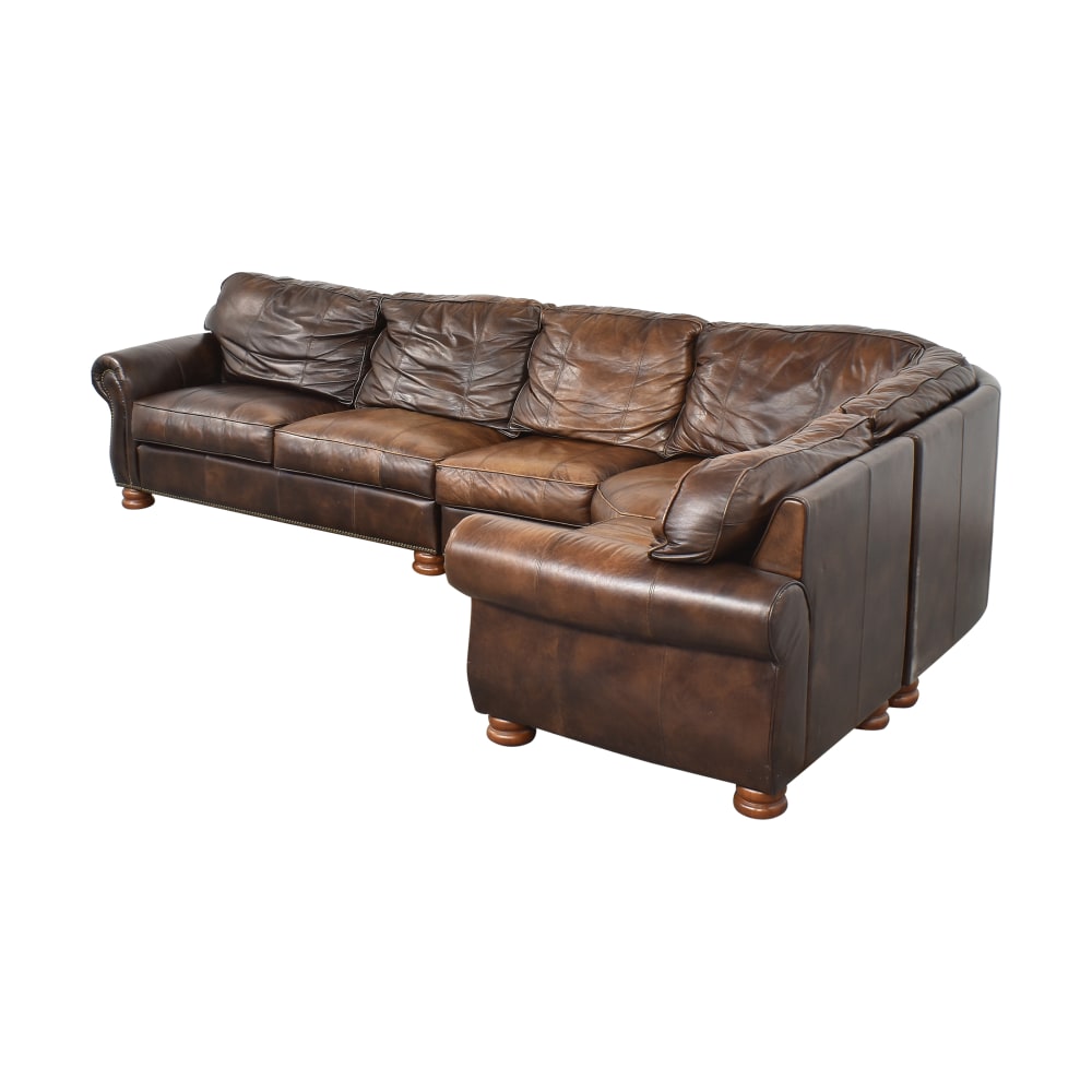 Thomasville Roll Arm Nailhead Sectional