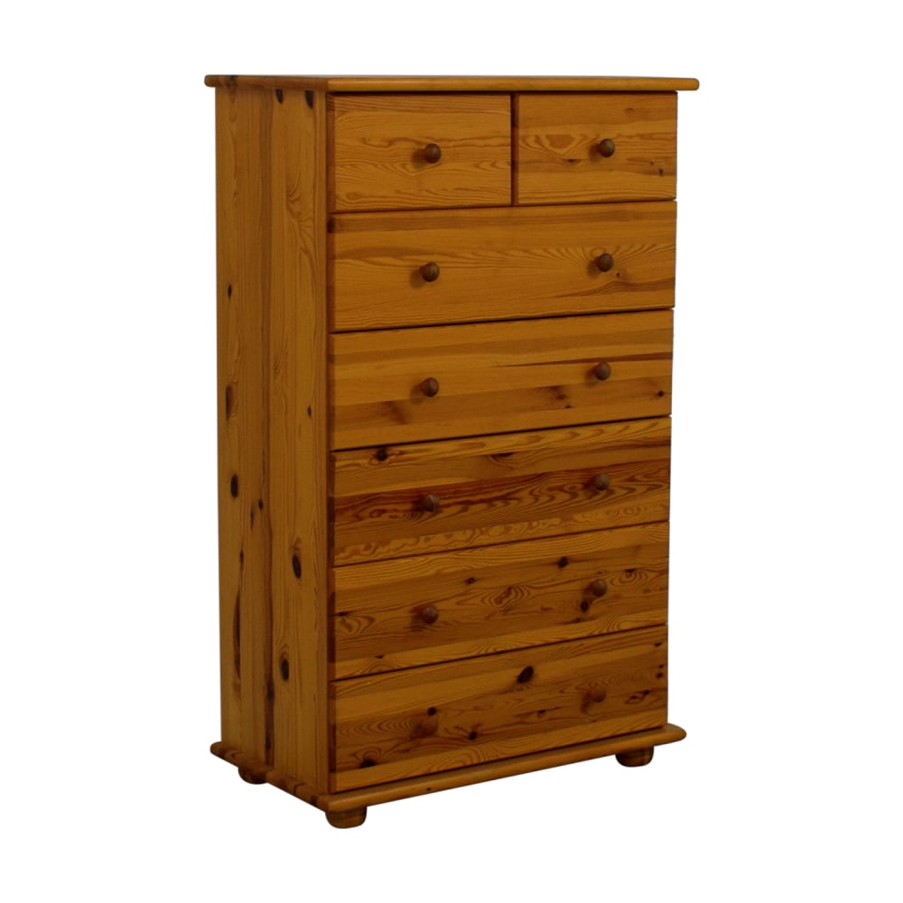 buy  Tall Seven Drawer Wooden Dresser online