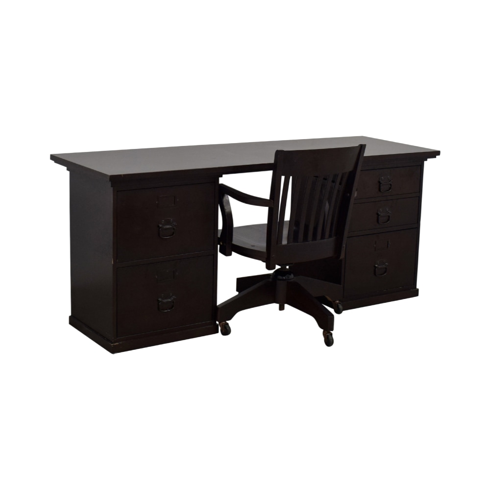 Bedford Single Cabinet Writing Desk