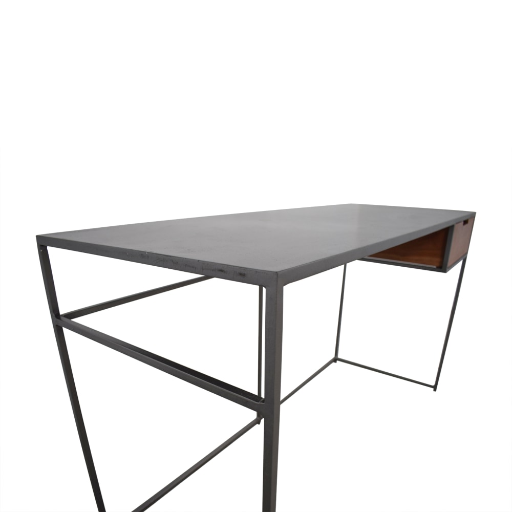 CB2 Guapo Metal Single Drawer Desk / Tables