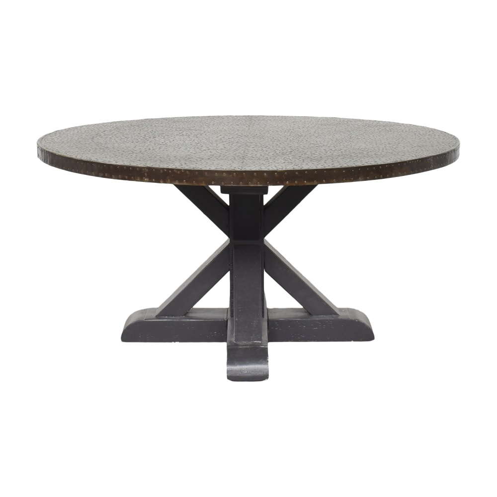 Lillian August Hammered Round Dining Table | 55% Off | Kaiyo