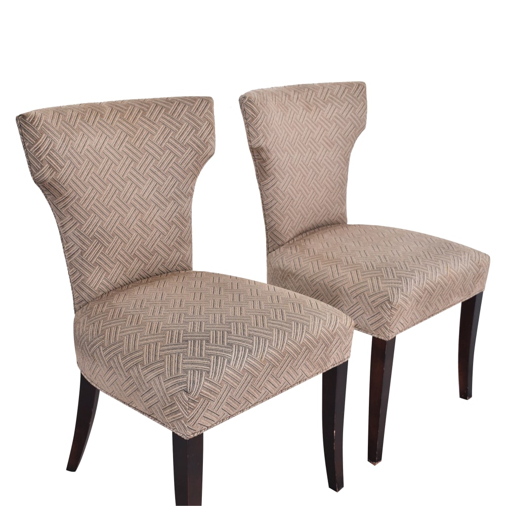 75% OFF - Crate & Barrel Crate & Barrel Sasha Upholstered Dining Chairs ...