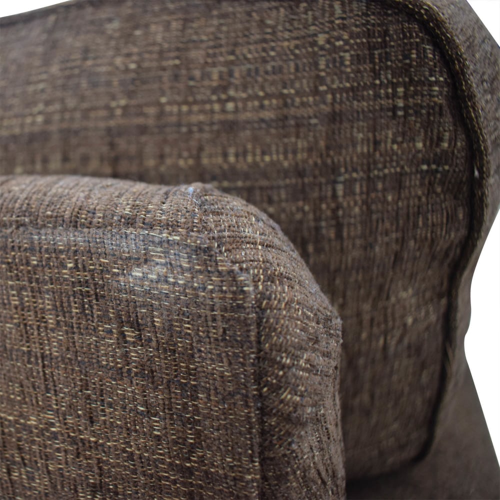 Bassett Bassett Brown Tweed Three-Cushion Sofa coupon