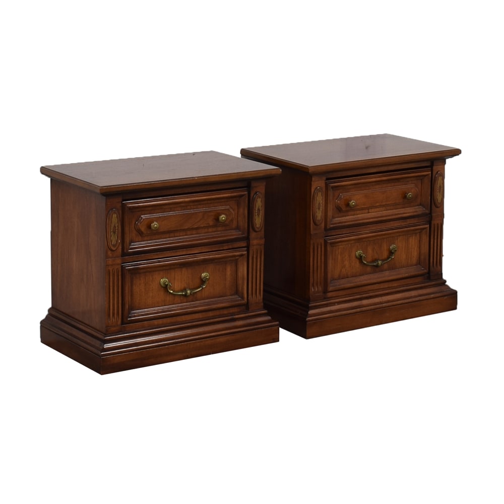 Stanley Furniture Stanley Furniture Wood Two-Drawer End Tables used