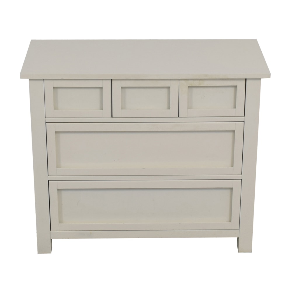 Pottery Barn Pottery Barn Kids White Five-Drawer Dresser white