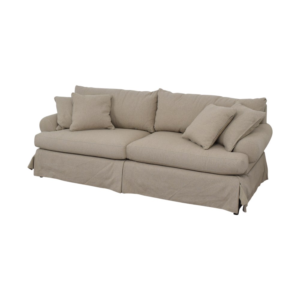 Neiman Marcus Keystone Grey Two-Cushion Sofa, 61% Off