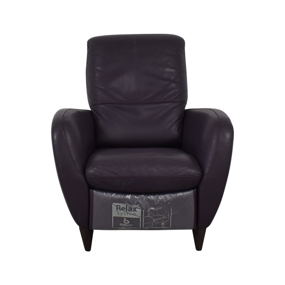 Natuzzi Italsofa Purple Recliner / Recliners