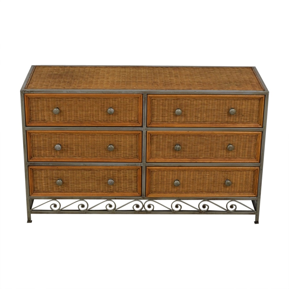 Pier One Imports Pier One Imports Miranda Wicker Six-Drawer Dresser