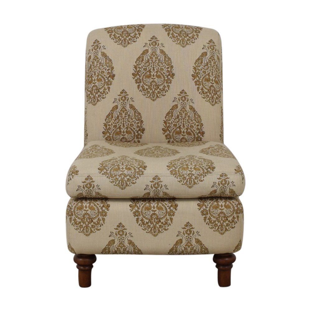 shop Pottery Barn Beige Upholstered Chair Pottery Barn Accent Chairs