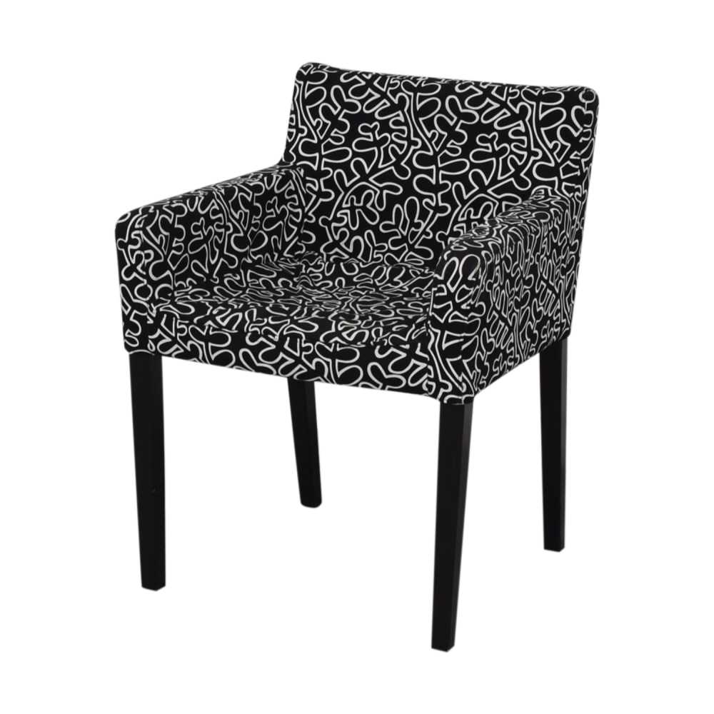  Black and White Print Chair second hand