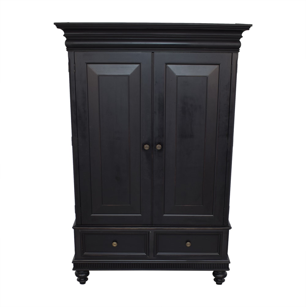 buy Ethan Allen Ethan Allen Matte Black Armoire online