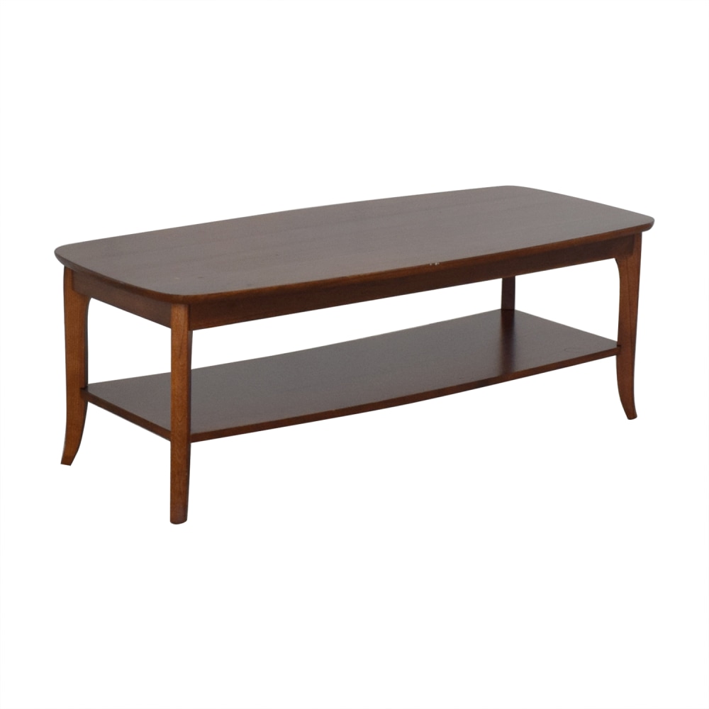 Pottery Barn Coffee Table With Shelf Second Hand 