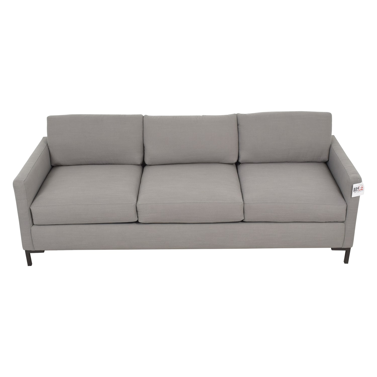 Barnegat Plaid Upholstered Custom Modern Sofa, Barnegat Plaid