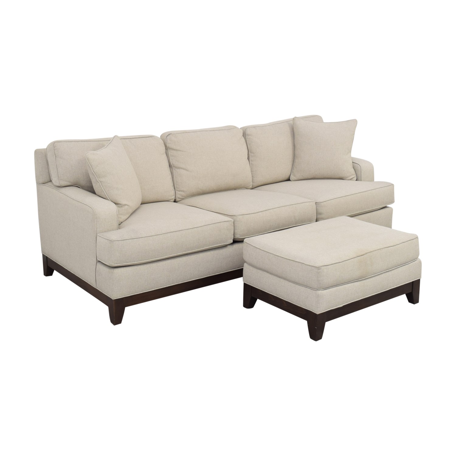 Ethan Allen Arcata Sofa with Ottoman sale