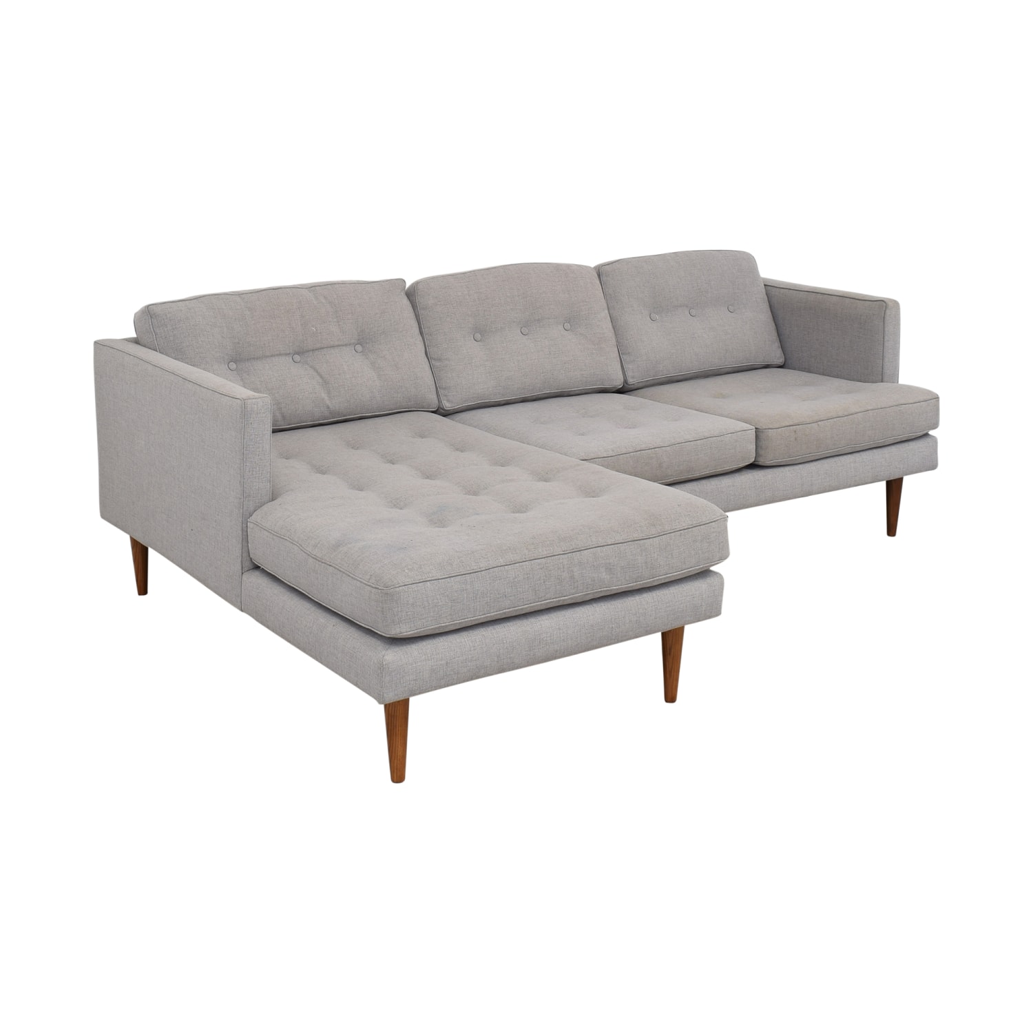 West Elm Peggy Mid Century Chaise