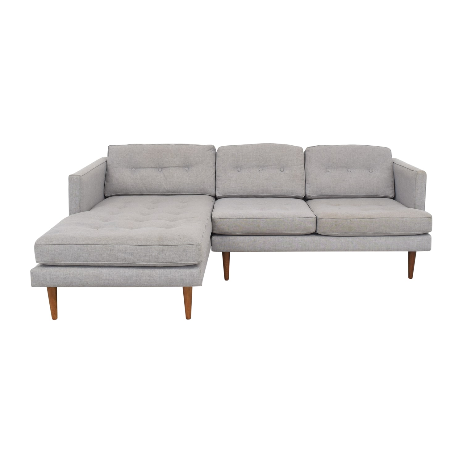 West Elm Peggy Mid Century Chaise