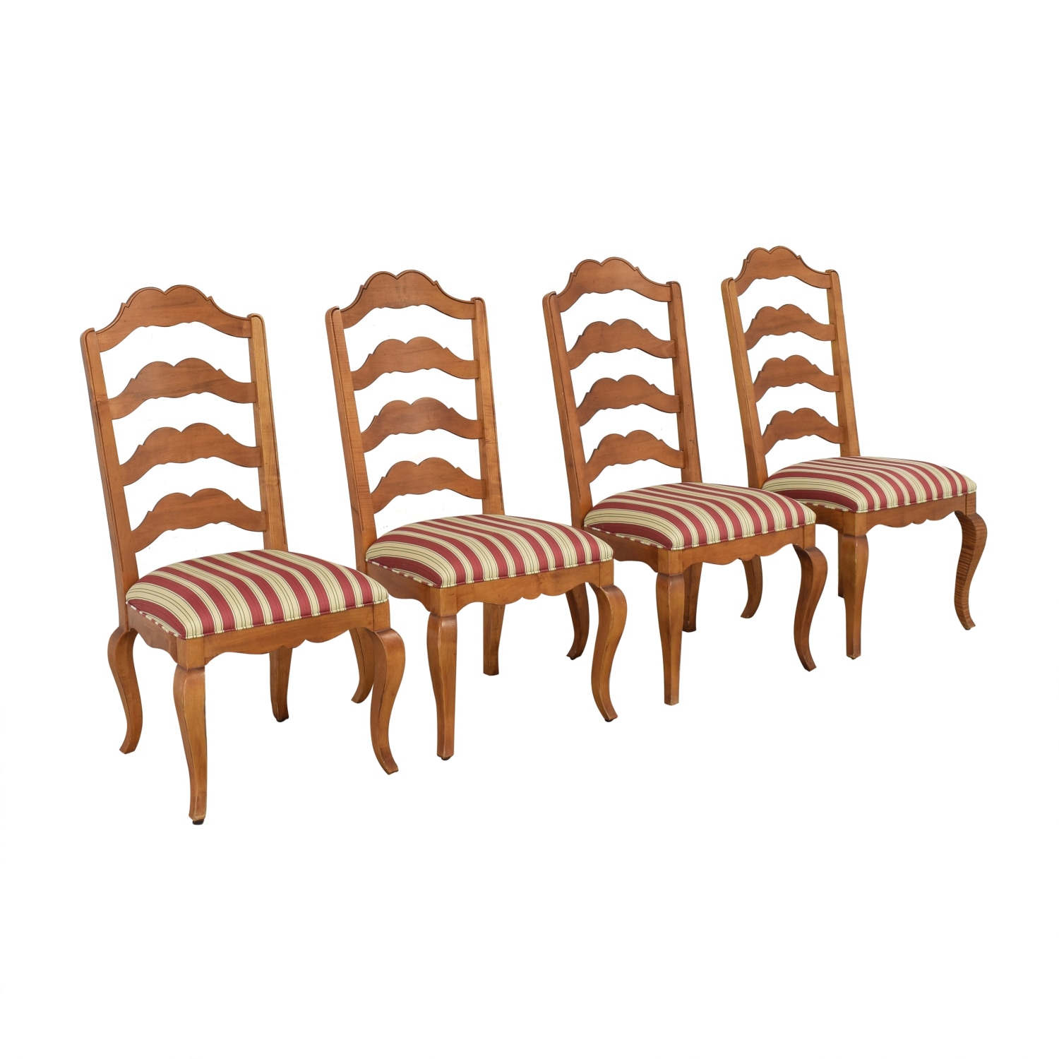 Used Ethan Allen Upholstered Dining Chairs 