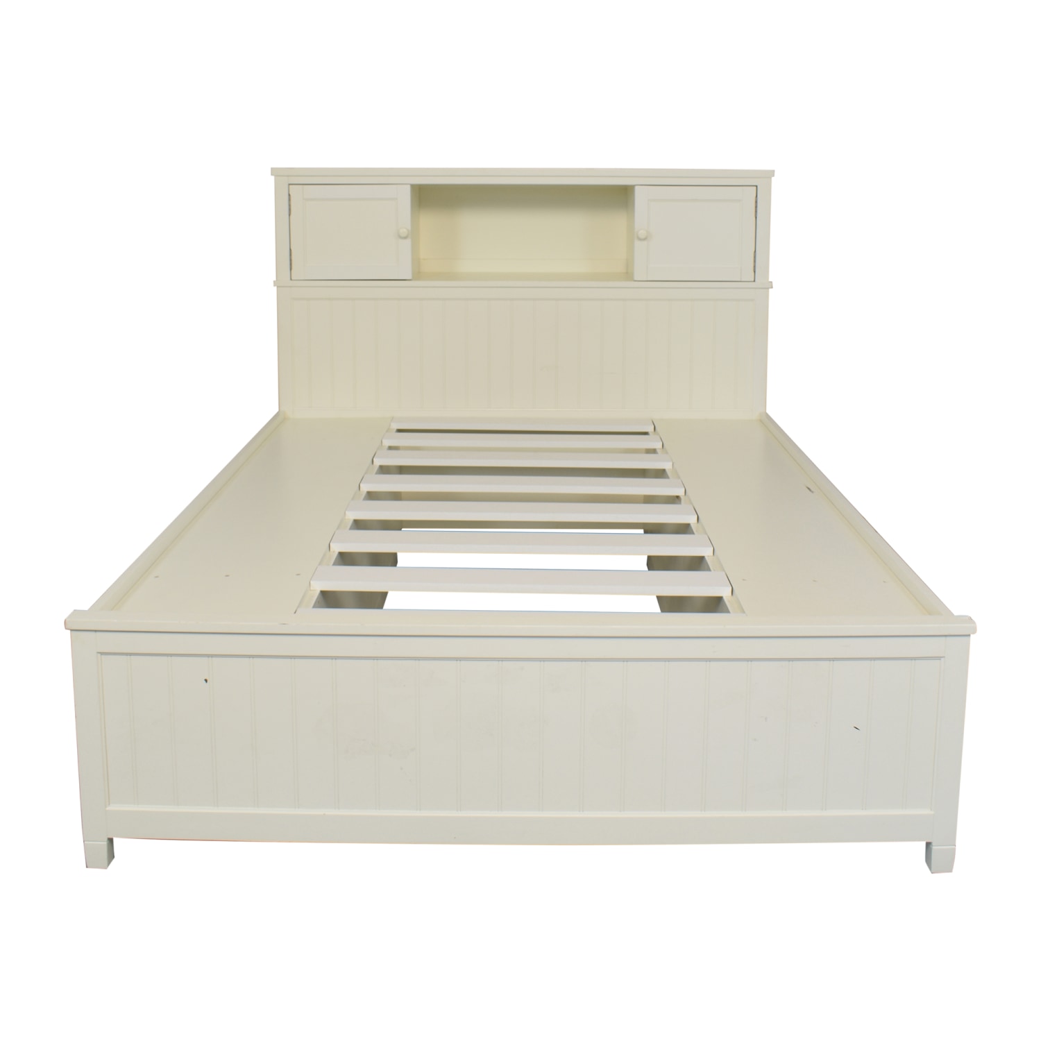 Pottery Barn Teen Queen Beadboard Storage Bed sale