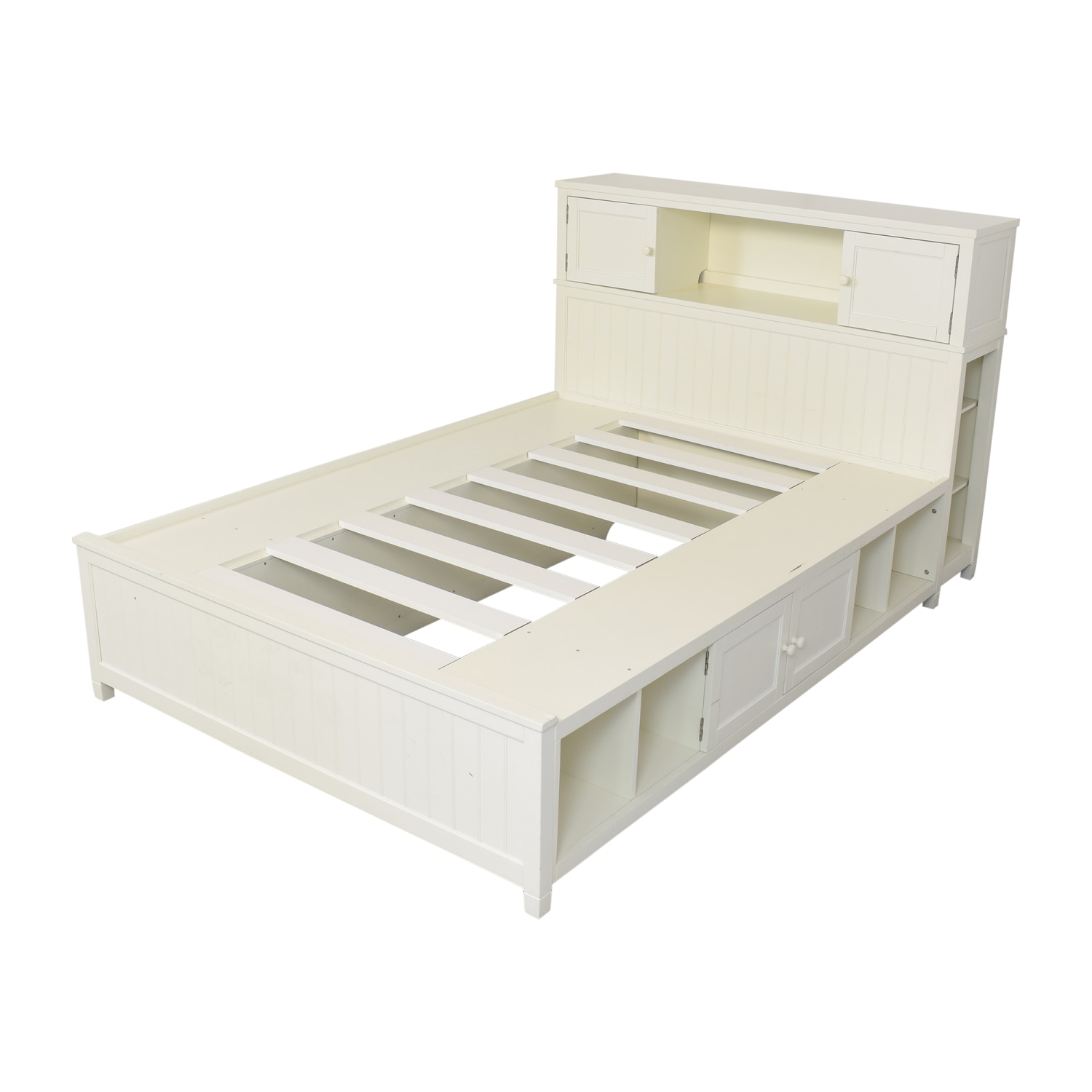 Pottery Barn Teen Beadboard Queen Storage Bed, 35% Off