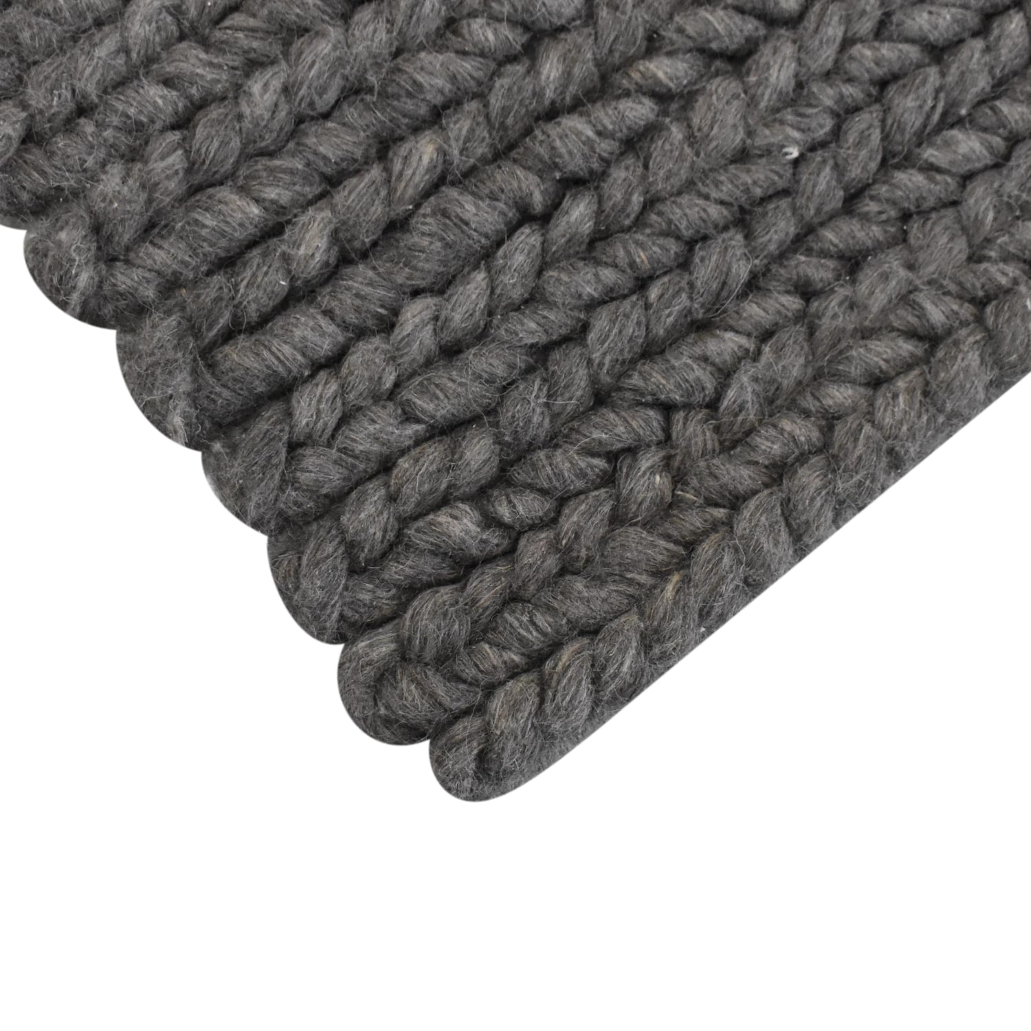 Restoration Hardware Tala Chunky Hand Braided Wool Rug