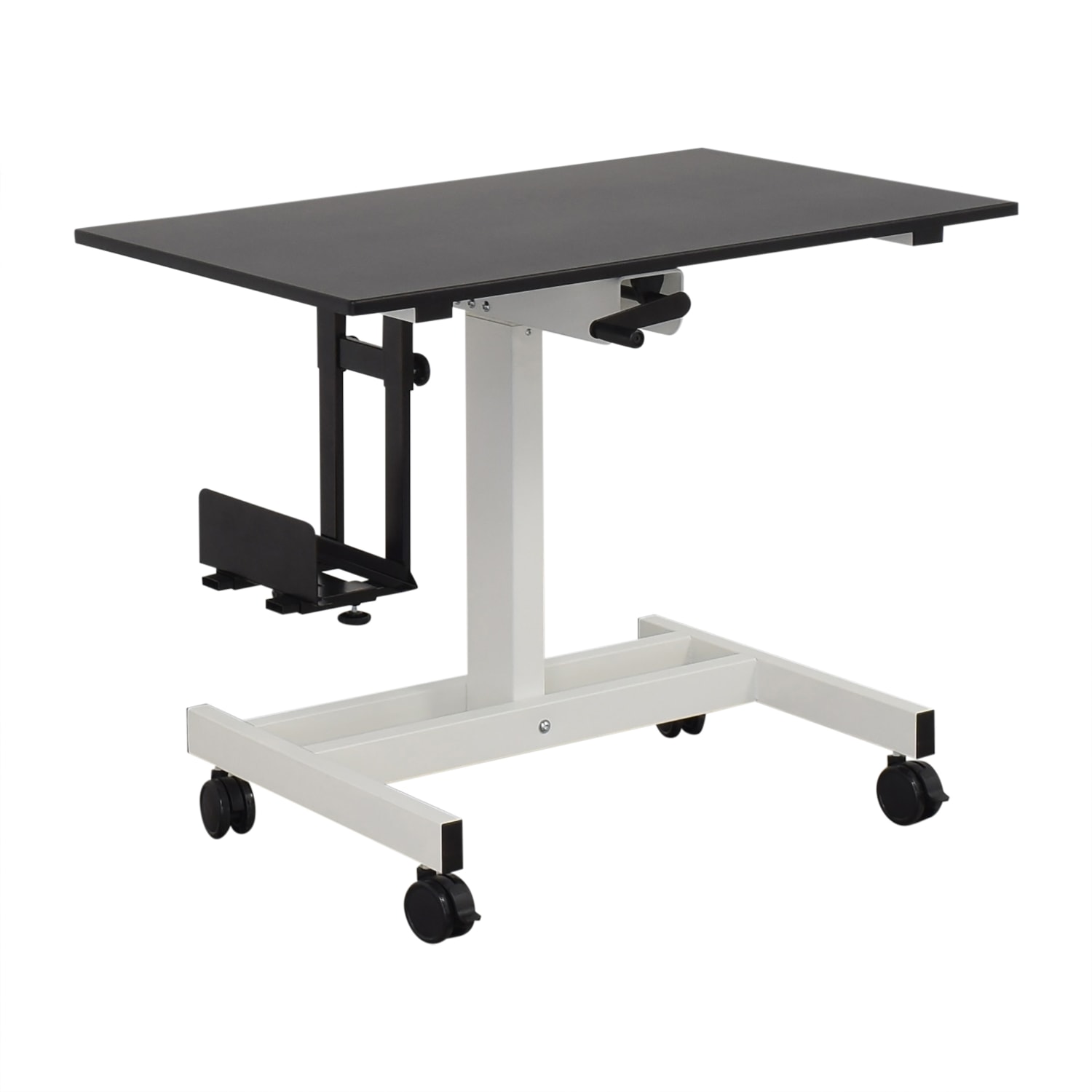 Stand Up Desk Store Stand Up Desk Store Single Column Stand Up Desk with CPU Holder discount