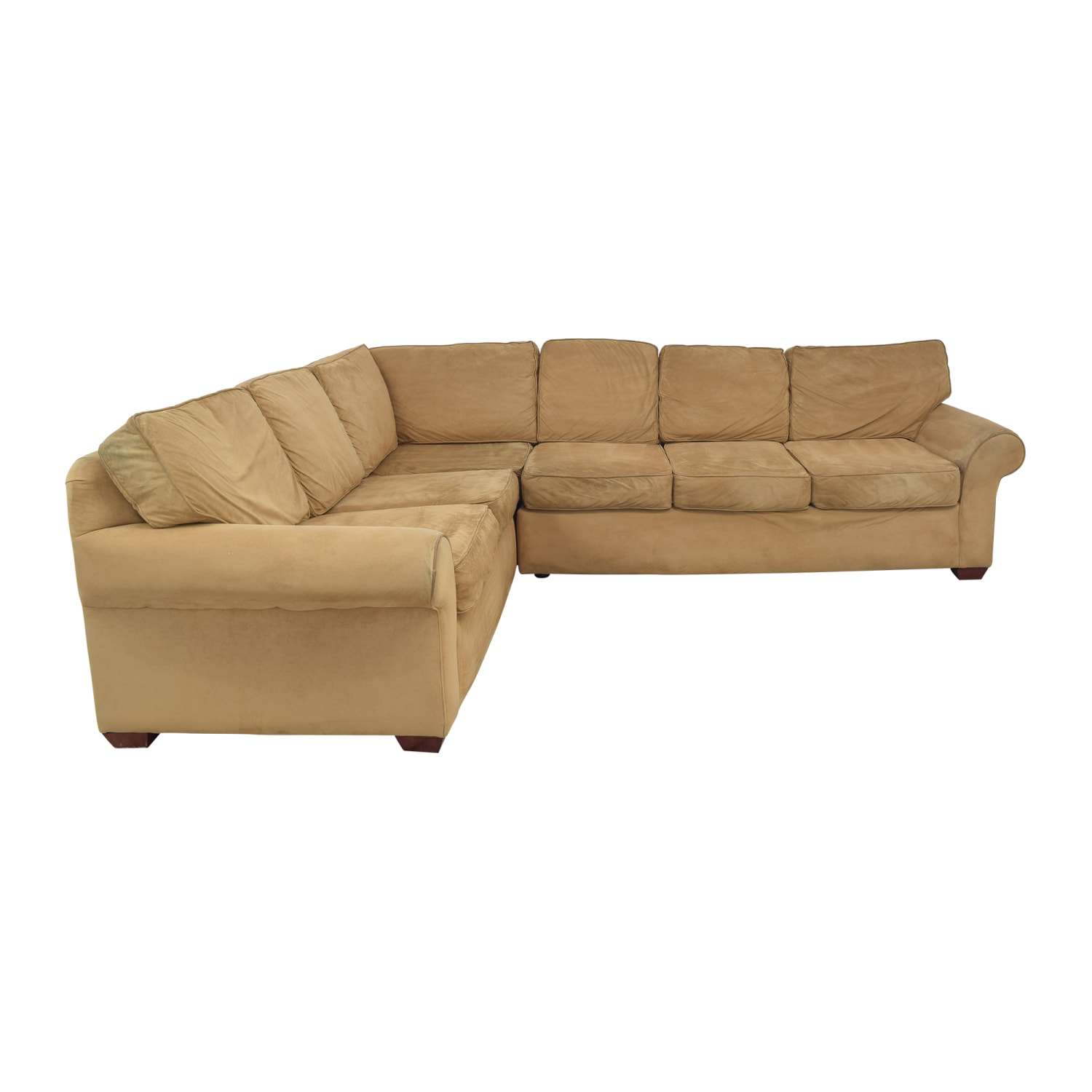 Klaussner Roll Arm Corner Sectional