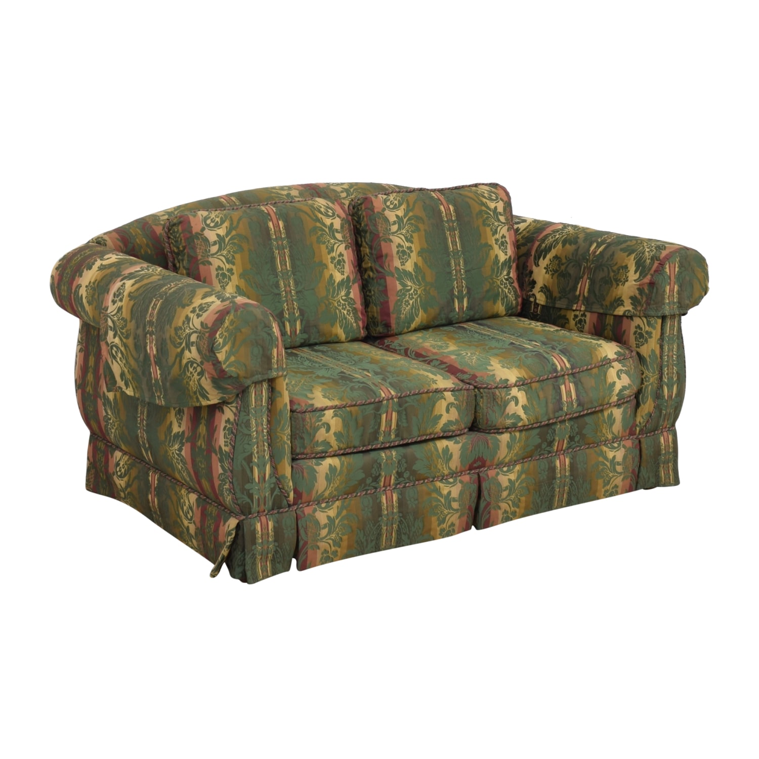 Used Thomasville Patterned Two Cushion Sofa 