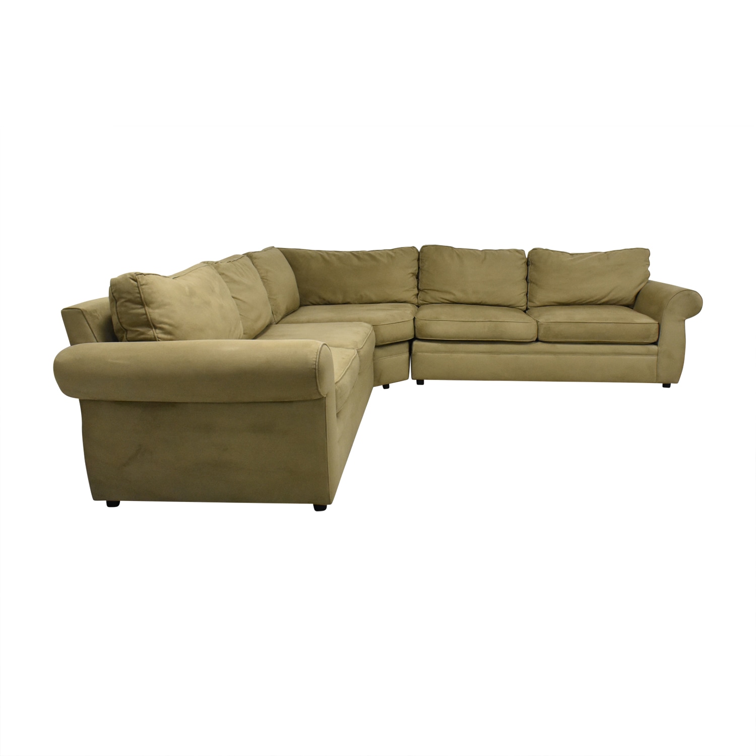 Pottery Barn Pearce Roll Arm L Shaped Sectional Sofa / Sectionals