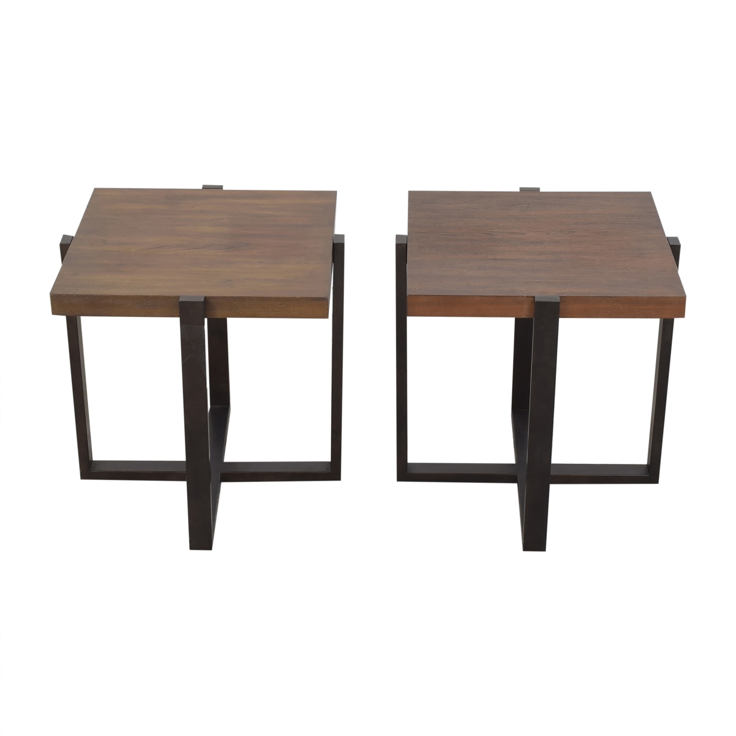 Crate & Barrel Crate & Barrel Lodge End Tables on sale