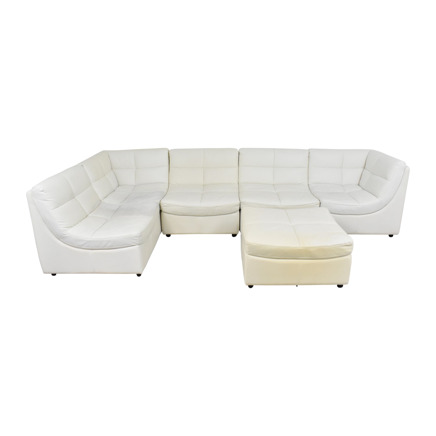 Corner Modular Sofa With Ottoman Second Hand 