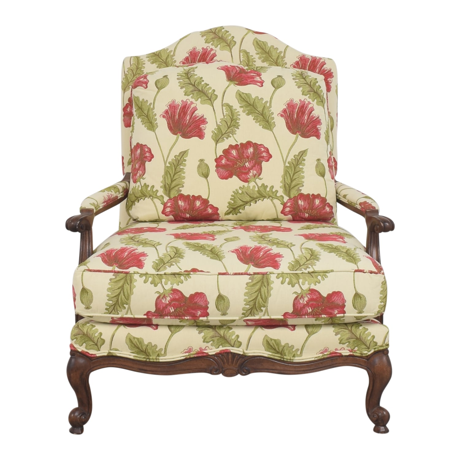 Clayton Marcus Clayton Marcus Floral Chair with Ottoman multi 