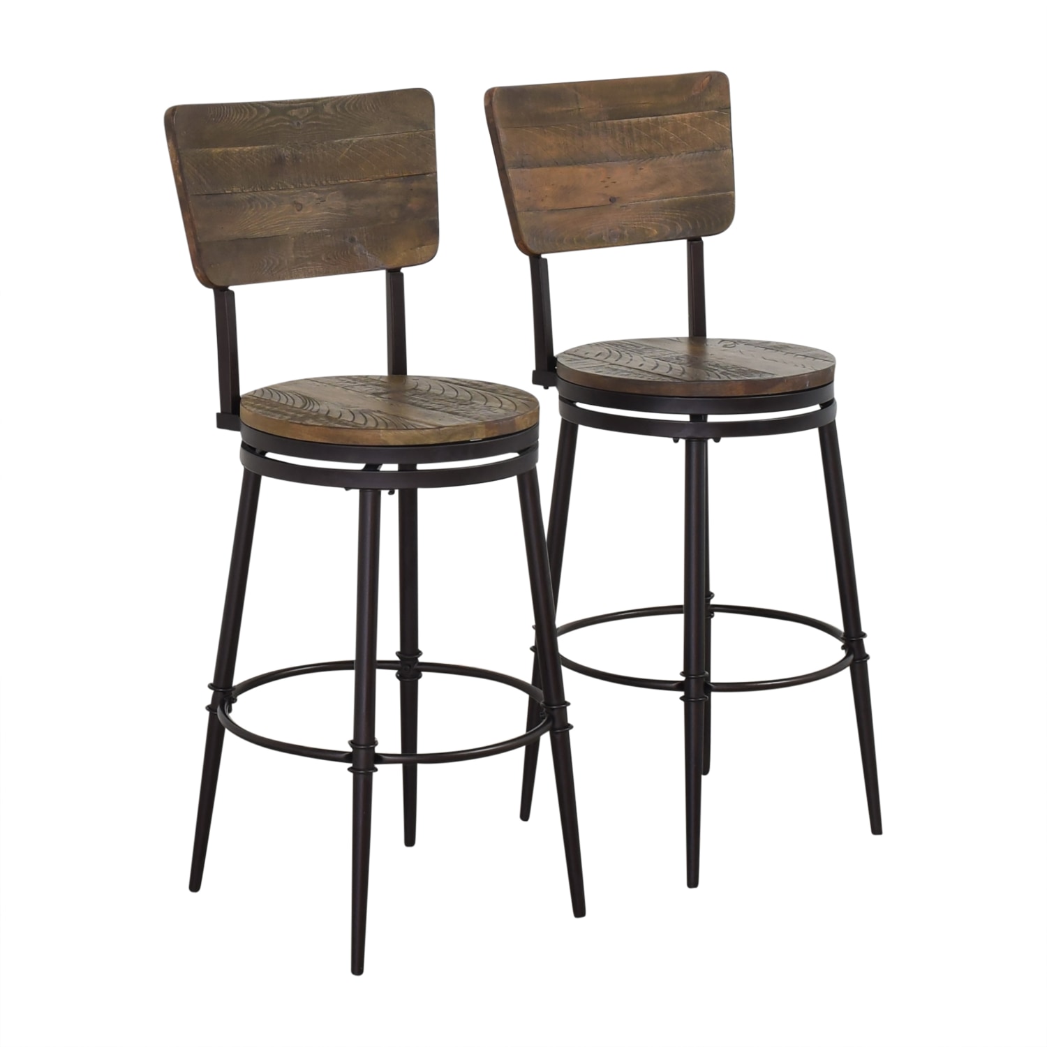 Raymour & Flanigan Raymour & Flanigan Isaac Swivel Bar Stools second hand