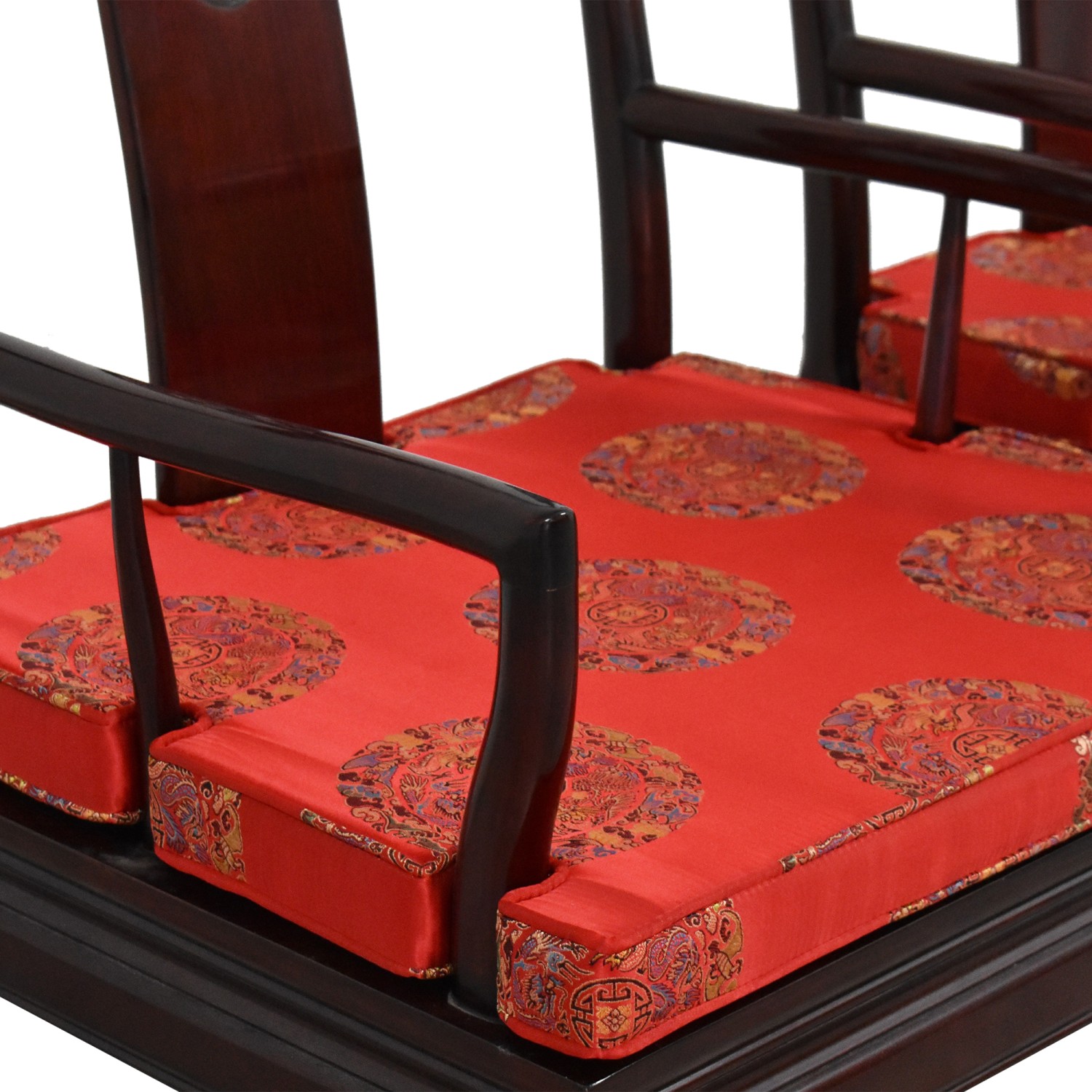 Chinese Rosewood Chair Cushions