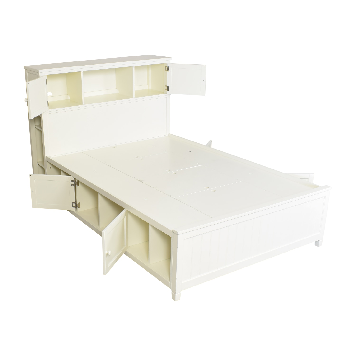 Pottery Barn Teen Beadboard Queen Storage Bed, 35% Off