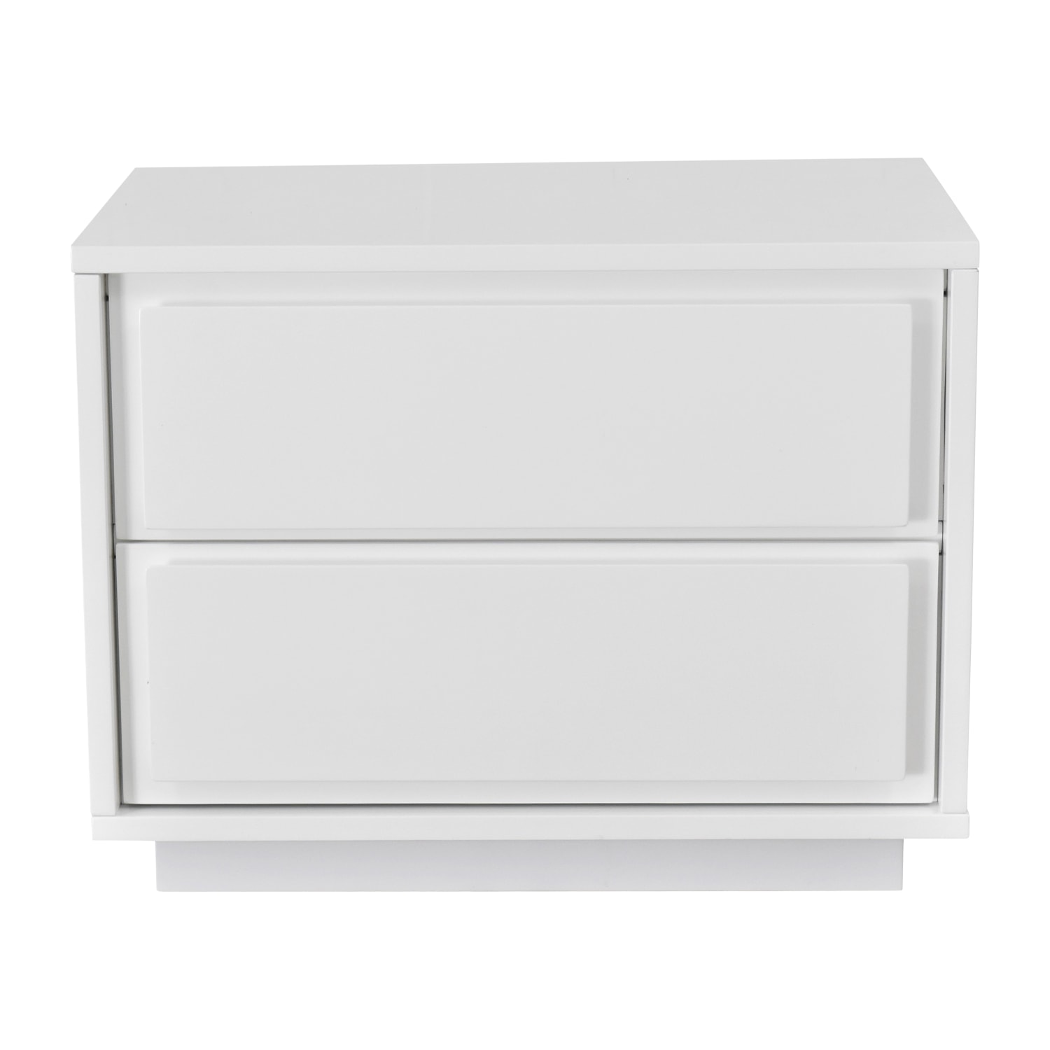 Kepner 2 Drawer Nightstand Color White High Gloss