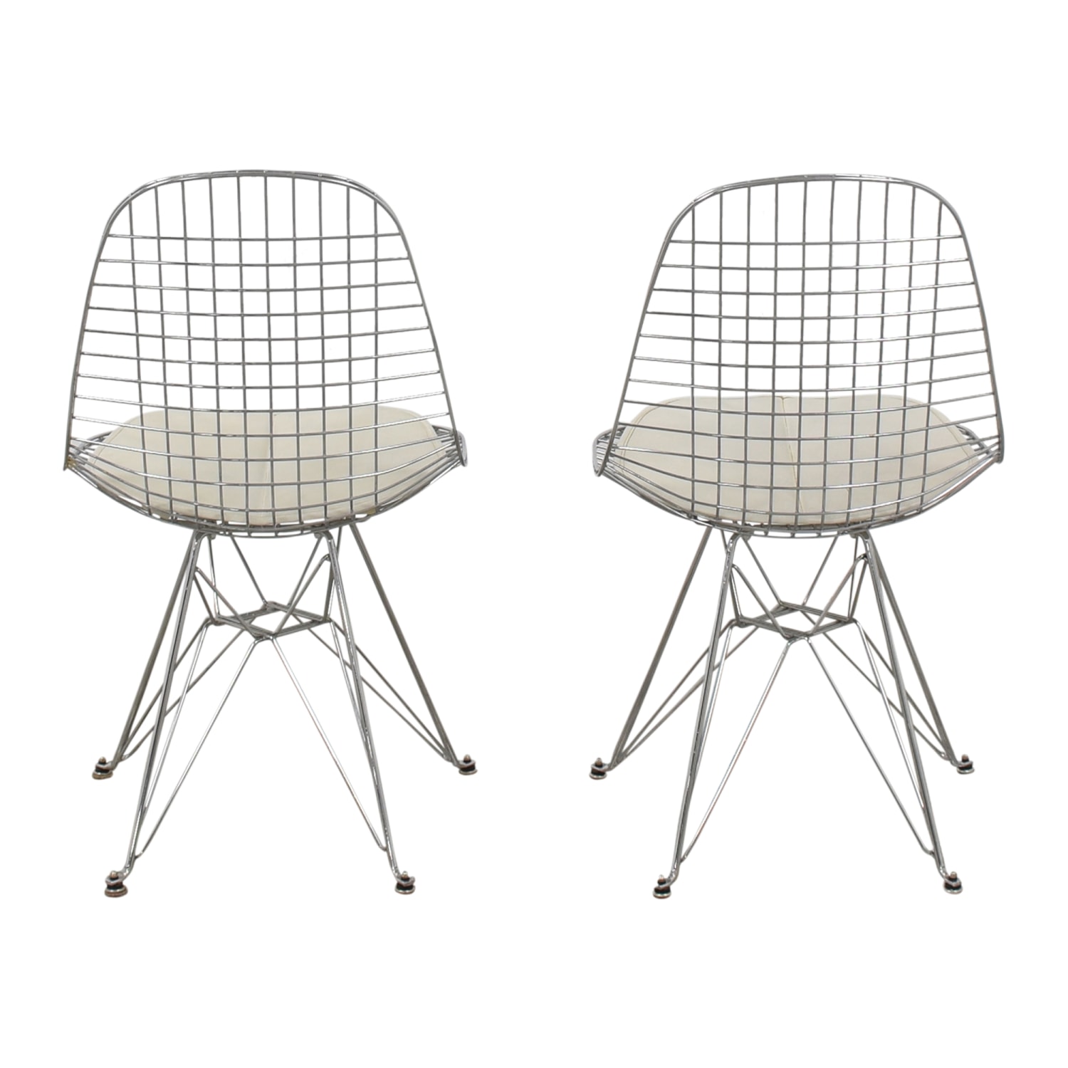 Modernica Modernica Case Study Wire Eiffel Chairs with Seat Pads discount