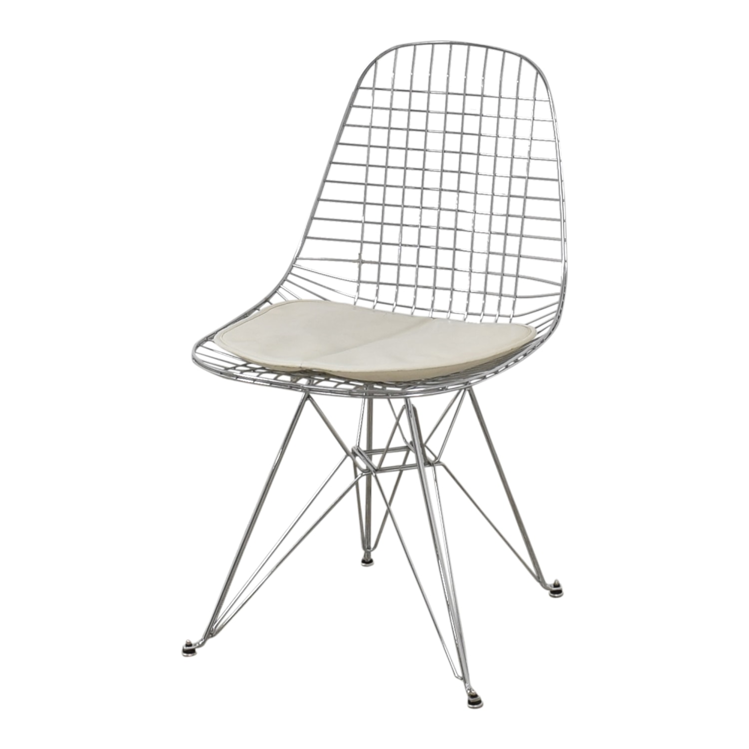 Modernica Case Study Wire Eiffel Chairs with Seat Pads / Chairs