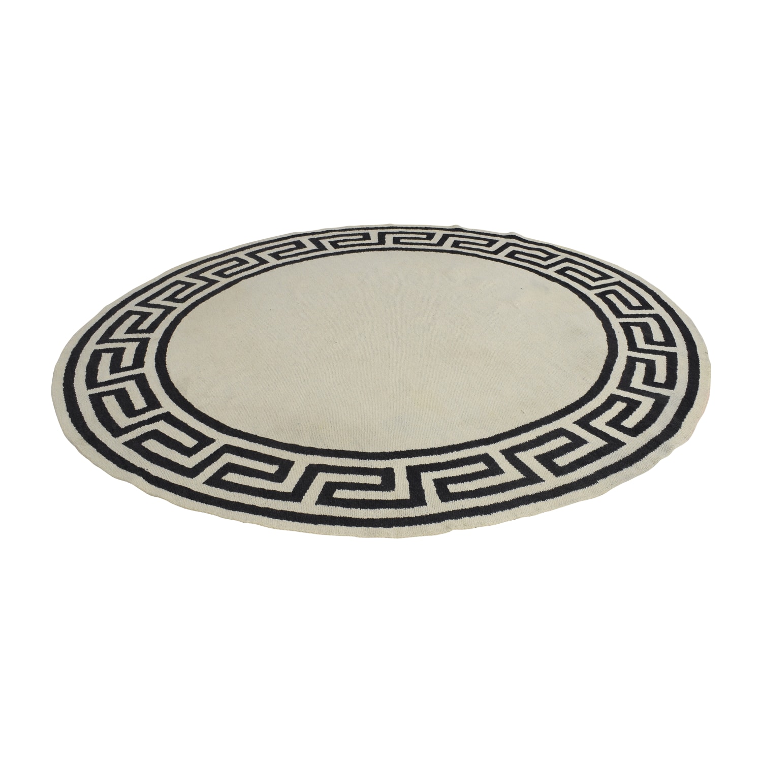 Jonathan Adler Greek Key Natural Gold Tufted Rug