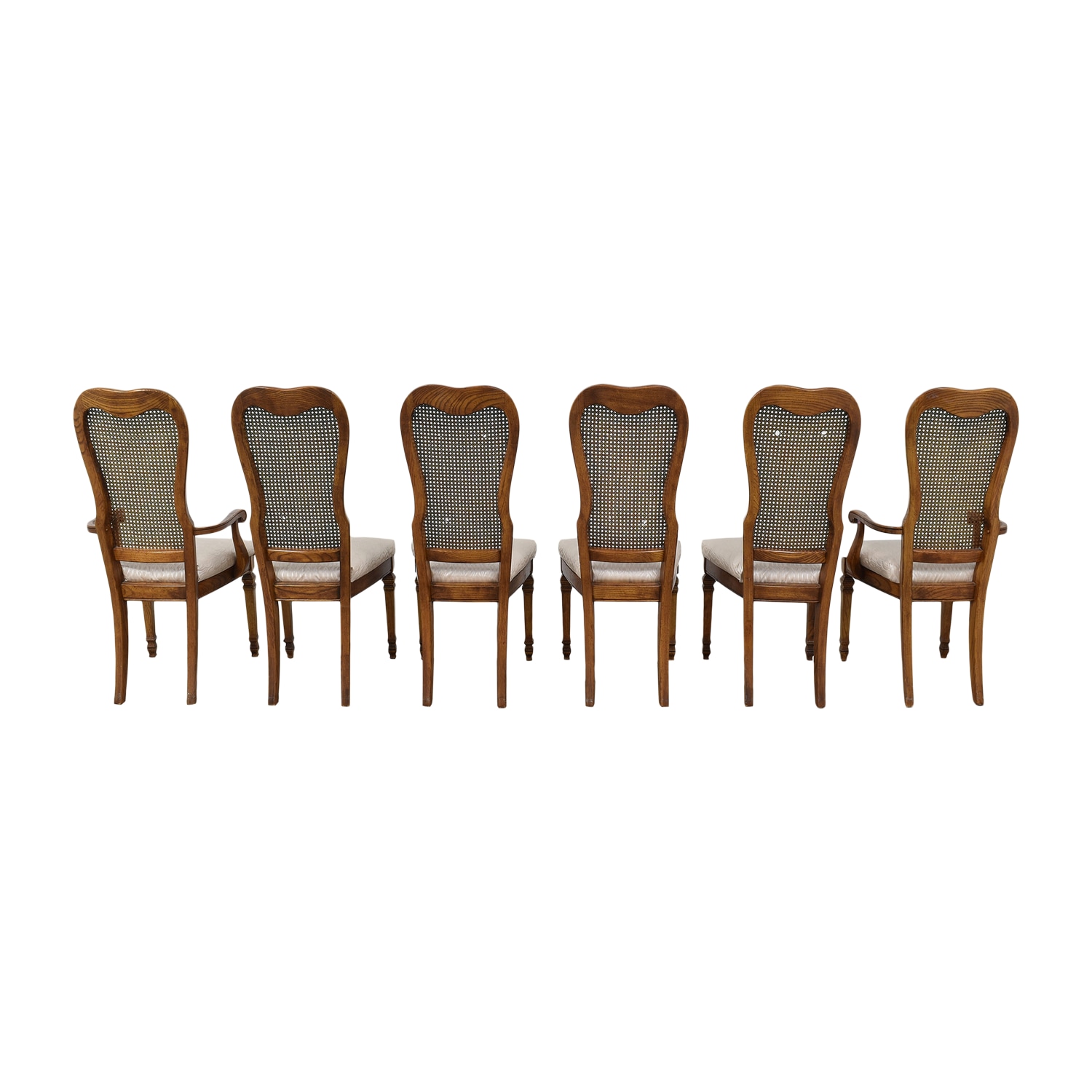  Custom Upholstering Cane Back Dining Chairs for sale