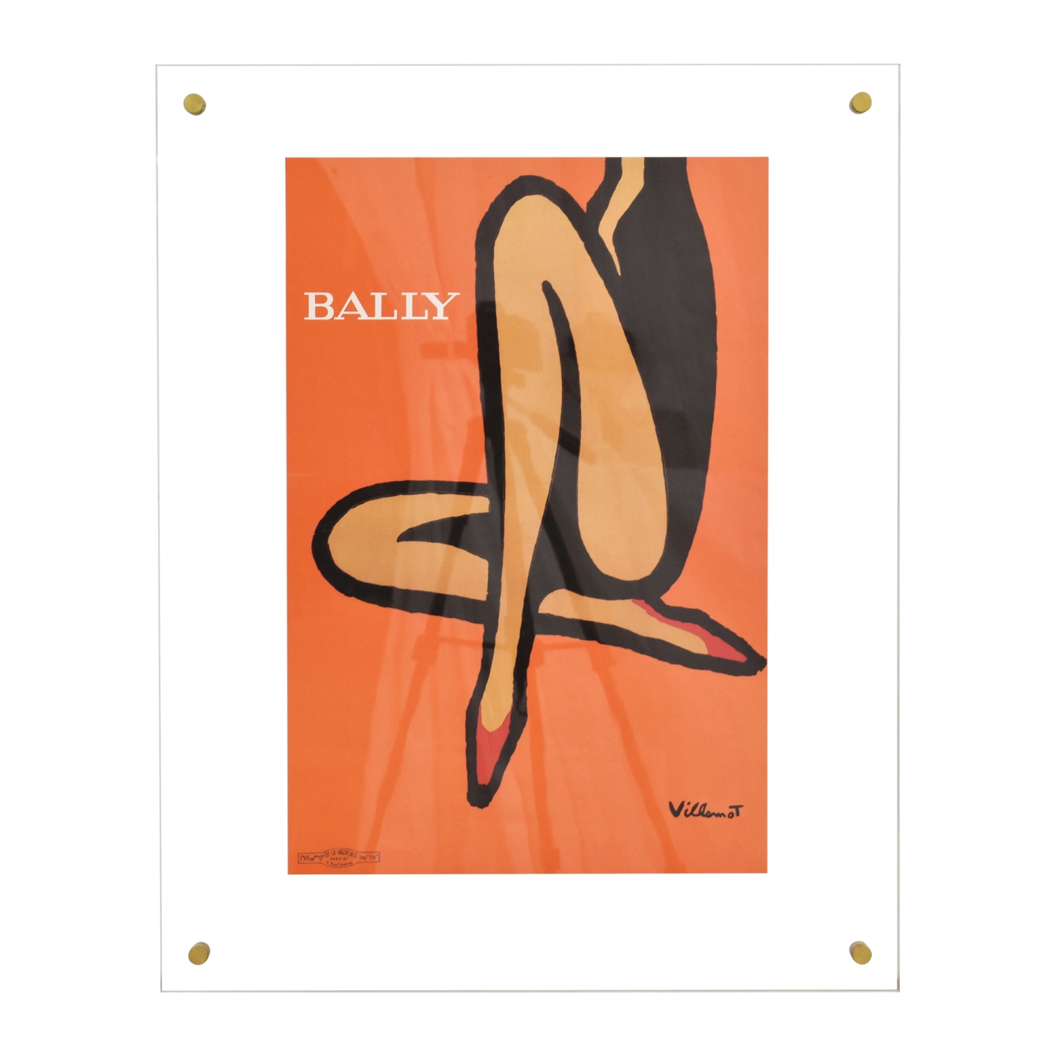 Bernard Villemot Bally Orange Wall Art | 55% Off | Kaiyo