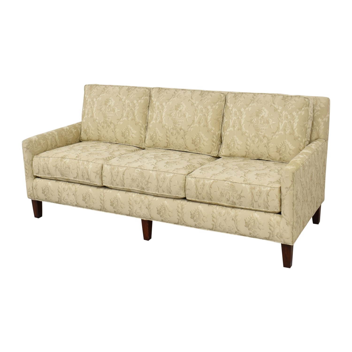 Second Hand Thomasville Upholstered Three Cushion Sofa 