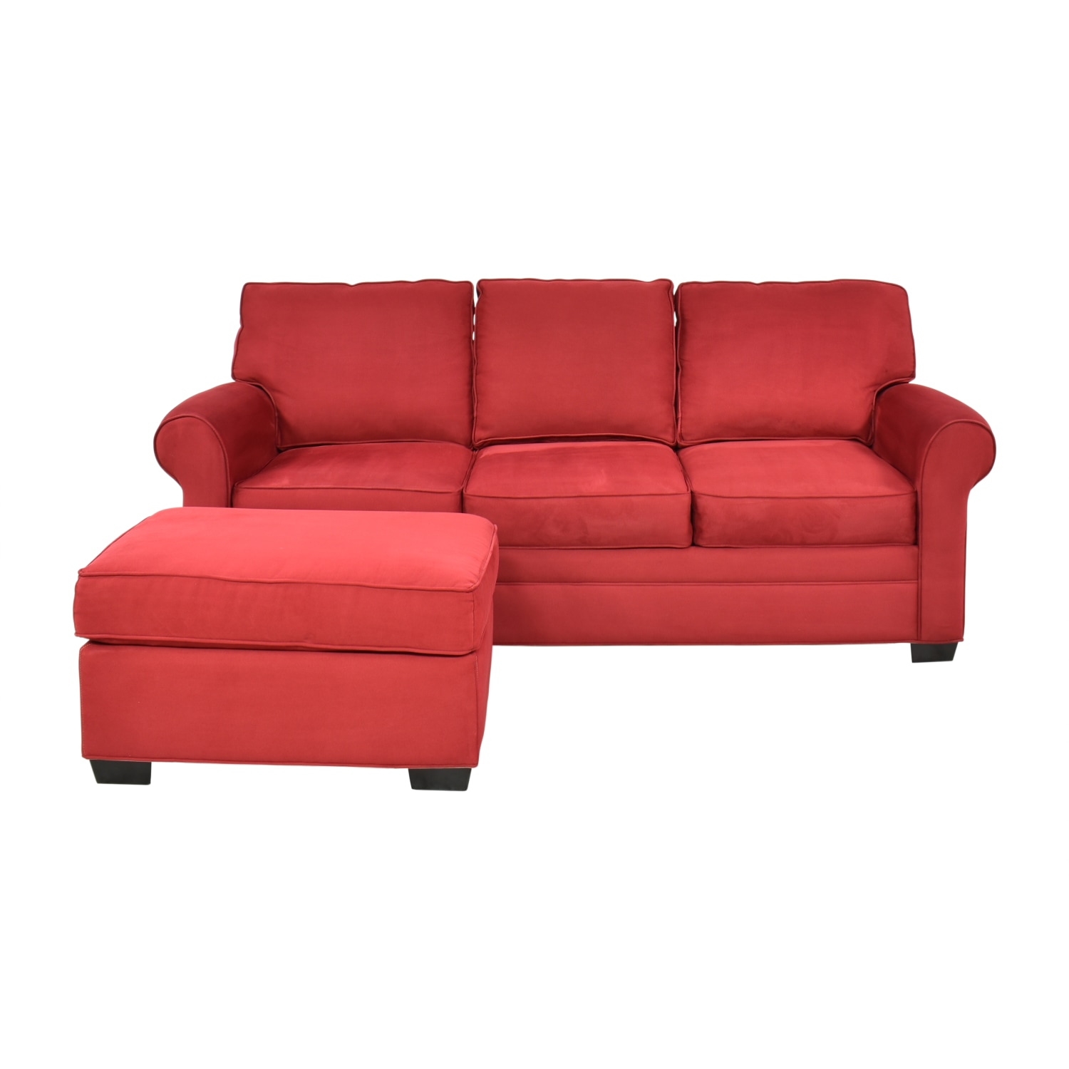 Raymour & Flanigan Glendora Sofa with Ottoman / Sofas