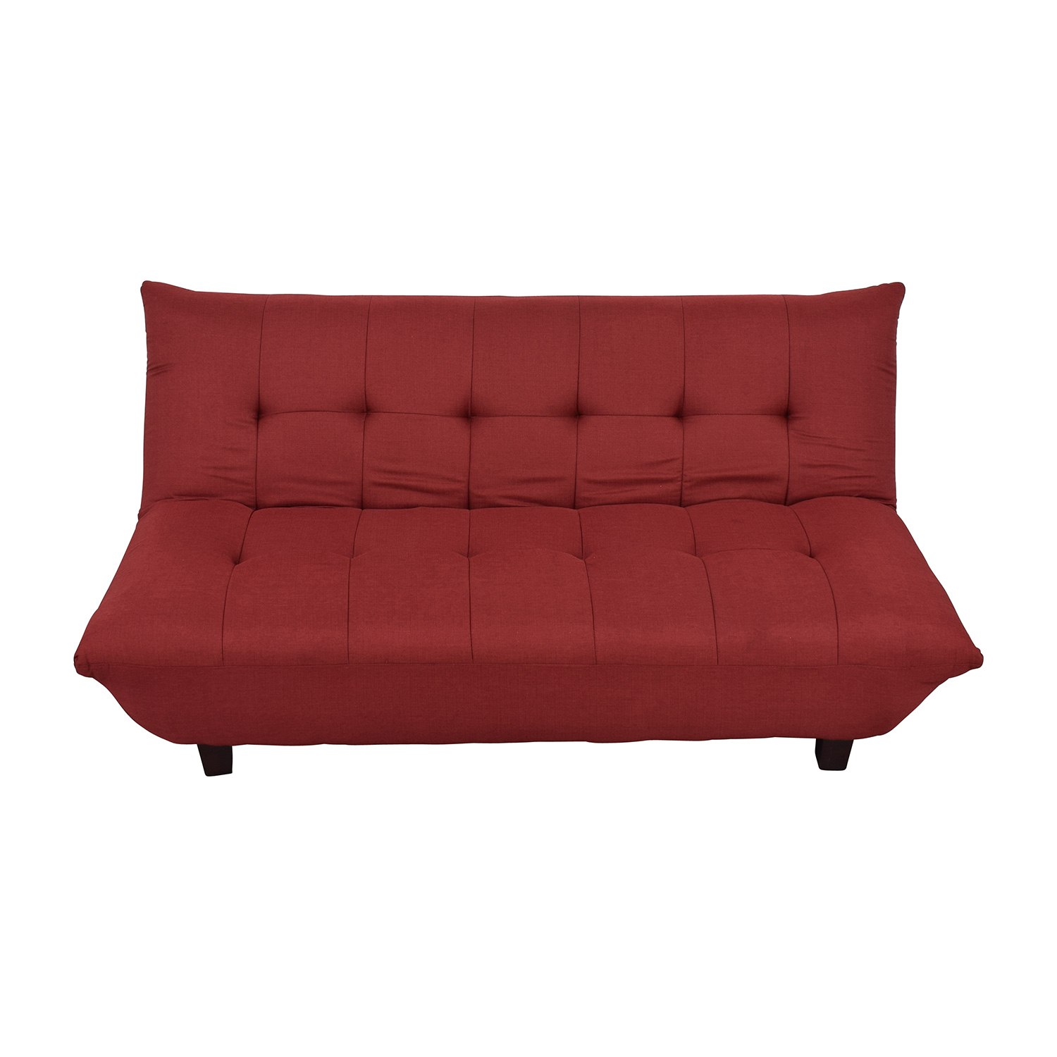 Red Tufted Futon Sofa Bed dimensions