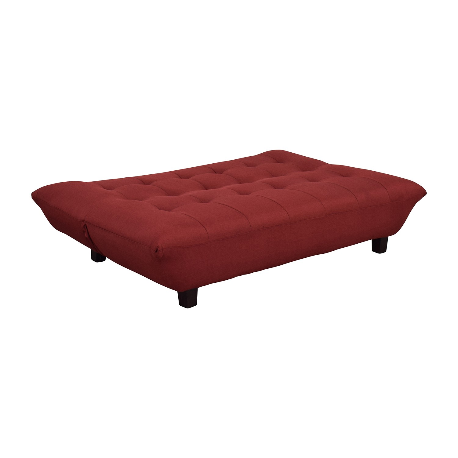 buy Red Tufted Futon Sofa Bed
