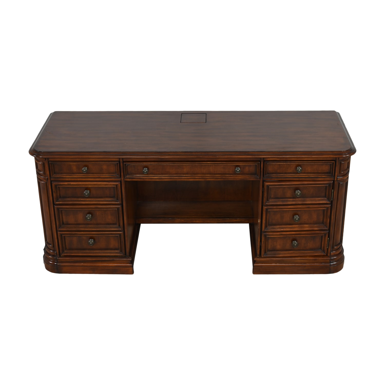 Sligh Furniture Double Pedestal Executive Desk | 60% Off | Kaiyo