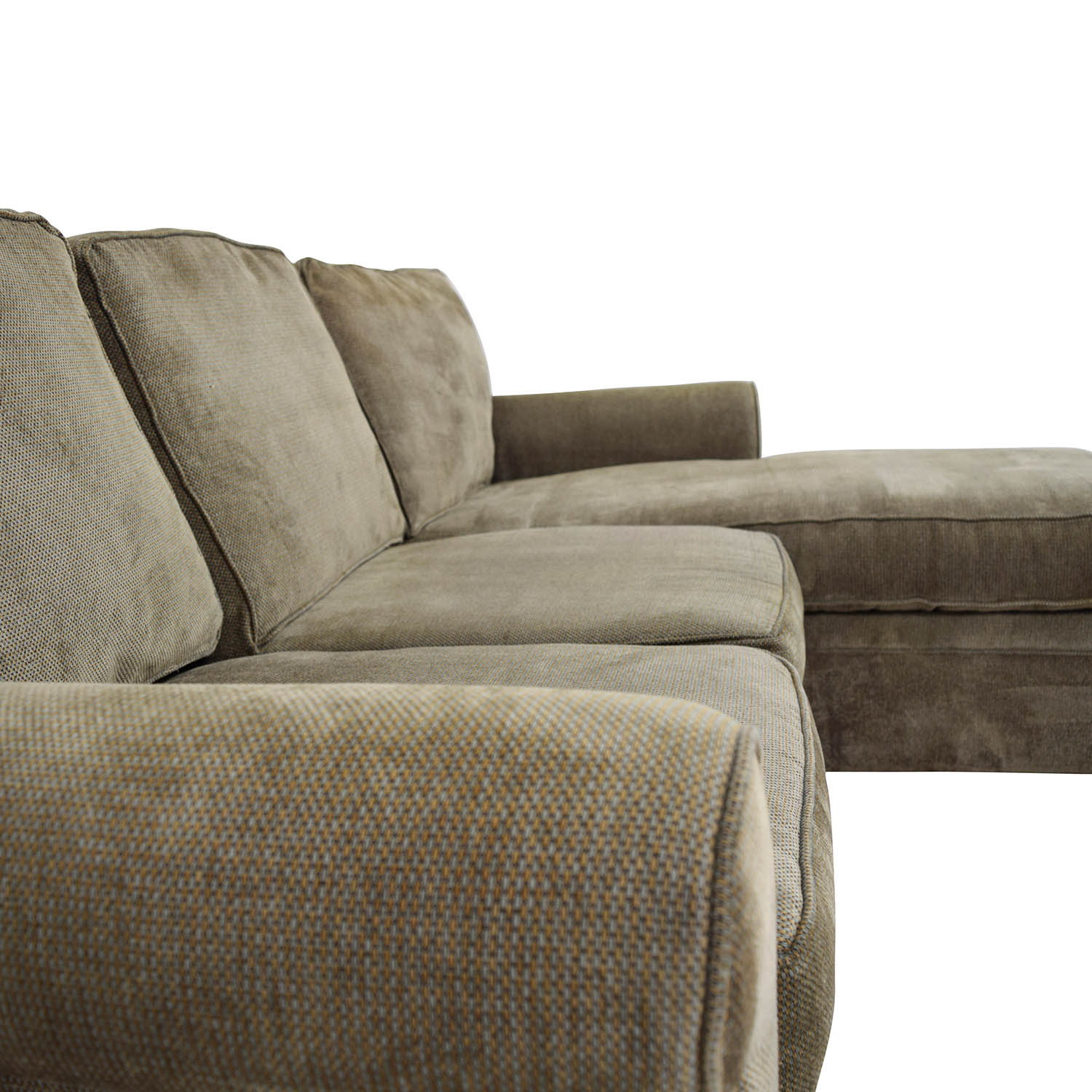 Rowan 91.3'' Wool Round Arm Modular Sofa Eureka Ergonomic